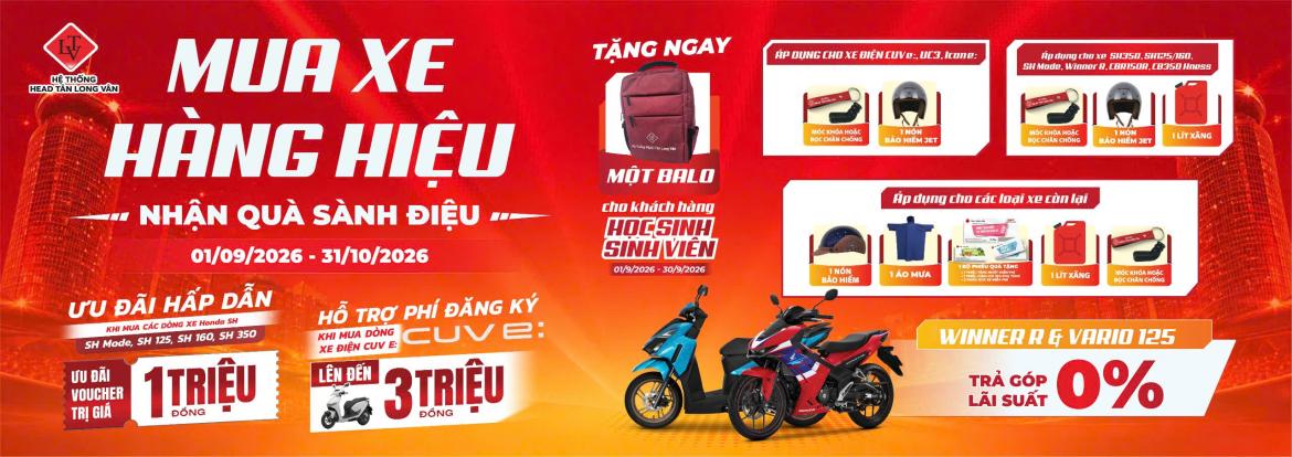 CHƯƠNG TRÌNH ƯU ĐÃI THÁNG 09 & 10.2026